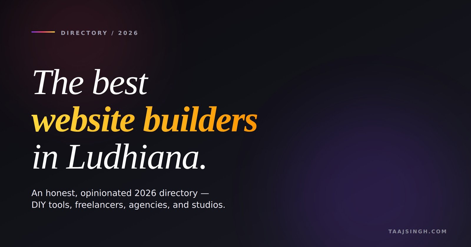 Best website builders in Ludhiana 2026