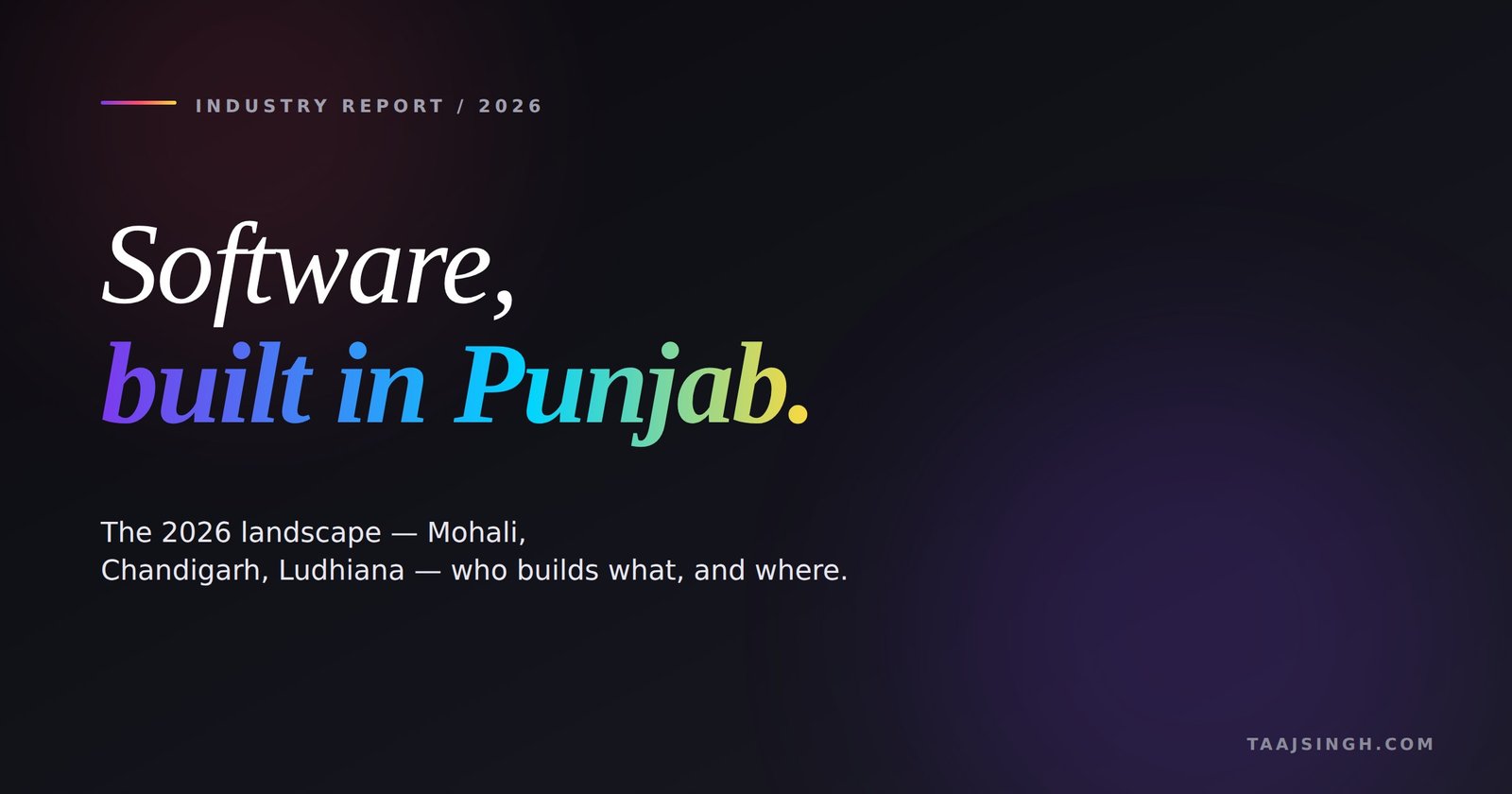 Software development in Punjab — the 2026 landscape